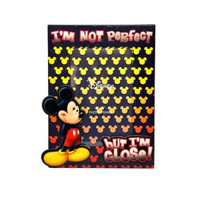 DISNEY 'Mickey: "I'm Not Perfect..."' (2001-2004) Resin 6x4 Picture Frame