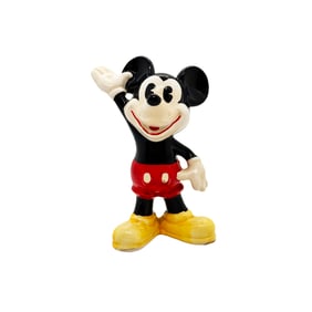 DISNEY 'Mickey Mouse: Waving' (1960-1970) Rare, Vintage Ceramic Figurine