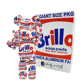 ANDY WARHOL x BE@RBRICK 'Brillo Box' (2020) Designer Art Figure Set