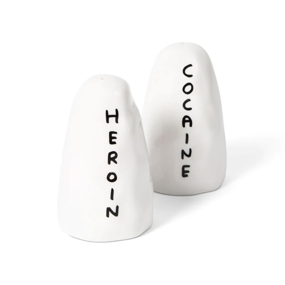 DAVID SHRIGLEY 'Heroin + Cocaine Shakers' (2017) Ceramic Set (1 of 7)