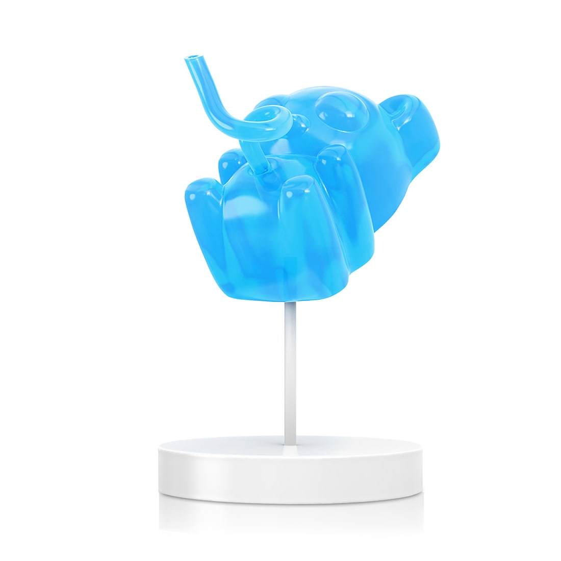 JASON FREENY 'Immaculate Confection: Gummi Fetus' (2022) Designer Art Figure (blue): 'Immaculate Confection: Gummi Fetus' by Jason Freeny, 2022Limited Edition designer figure collab. with toymaker Mighty Jaxx.Blue Raspberry edition.