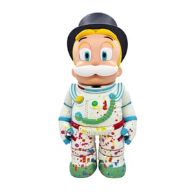ALEC MONOPOLY 'Space Man Richie' (2023) Hand-Painted Designer Art Sculpture