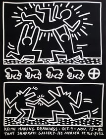 KEITH HARING 'Drawings' (1982) Rare Original Lithograph Print