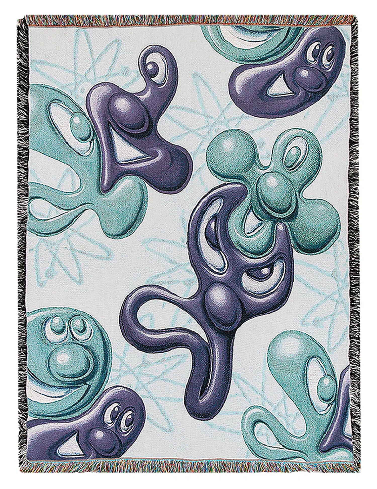 KENNY SCHARF 'Woven Blanket' (2025) Limited Edition 100% Cotton Throw (1 of 9)