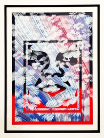 SHEPARD FAIREY x KAI + SUNNY 'Wild Obey' (2024) Custom Framed Screen Print