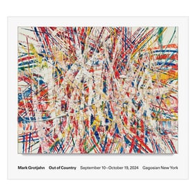 MARK GROTJAHN 'Out of Country' (2024) Offset Lithograph Exhibit Poster