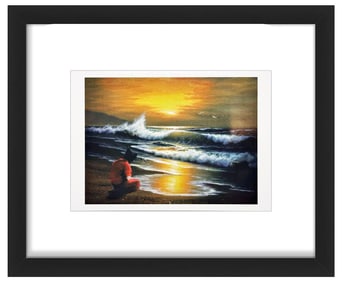 BANKSY 'Guantanamo Detainee' (2005) Framed Original "Crude Oils" Postcard