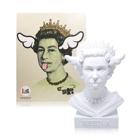 D*FACE x Medicom Toy 'Dog Save the Queen' (2020) Rare Polystone Art Sculpture