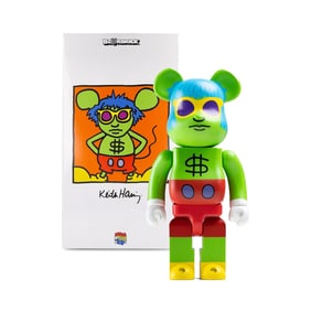 KEITH HARING x Be@rbrick 'Andy Mouse' (2020) Designer Vinyl Art Figure