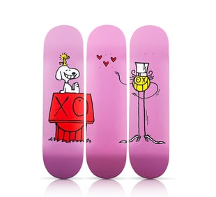 ANDRE SARAIVA 'Peanuts' (2020) Triptych Skateboard Deck Set