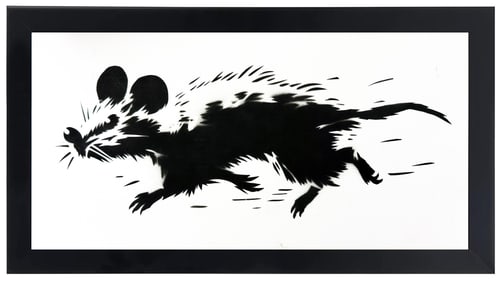 JEFF GILLETTE 'Minksy Running' (2025) Hand-Drawn, Framed Original on Cardboard