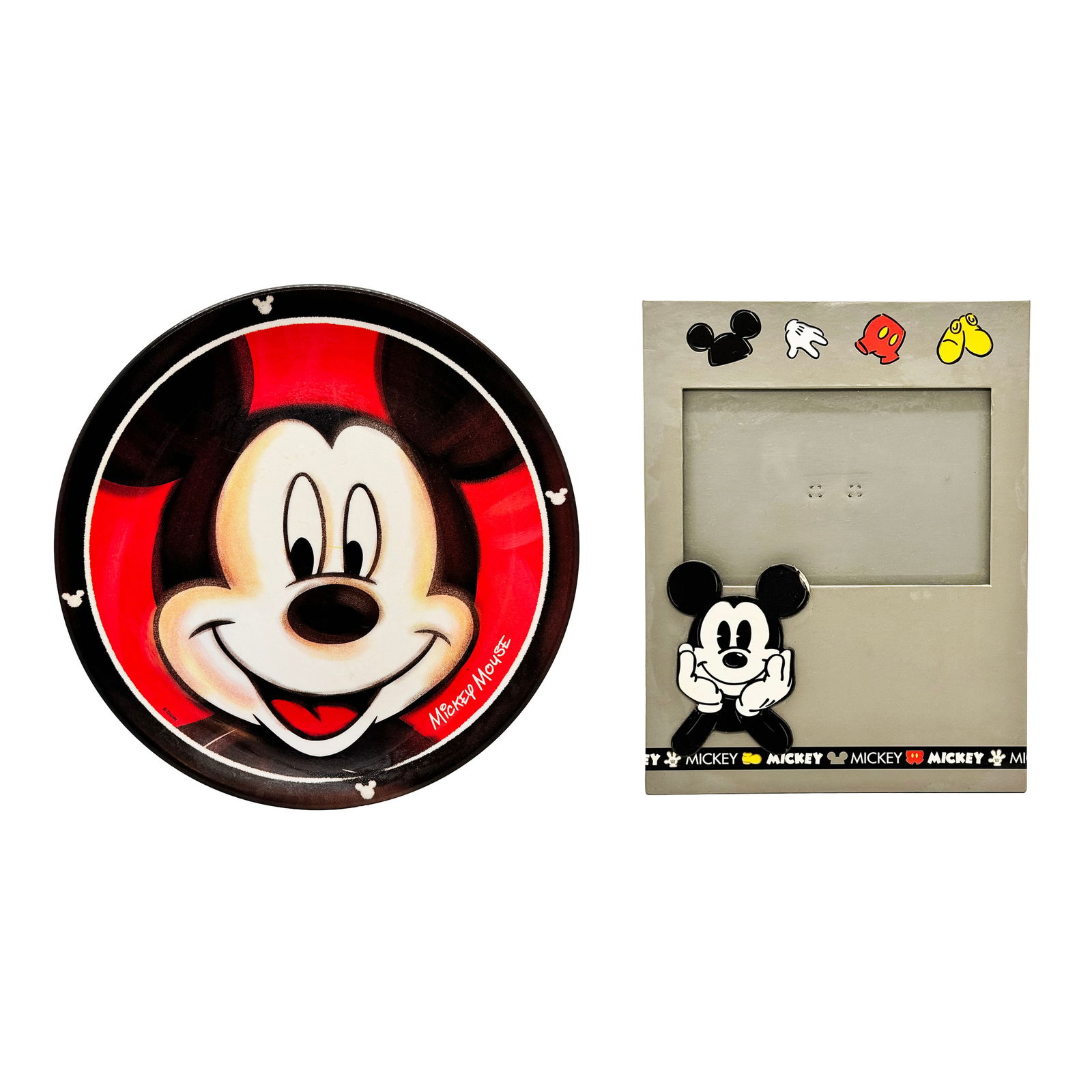 DISNEY 'Mickey Mouse' (2003-2008) Plate & Disney Store Picture Frame (1 of 6)