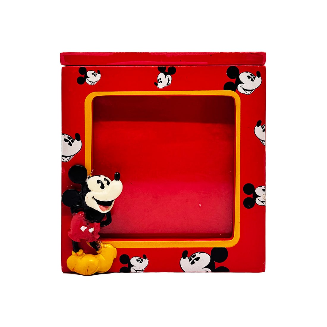 DISNEY x Enesco 'Mickey Mouse Photo Cube' (1984-1988) Wooden Photo/Trinket Box (1 of 7)