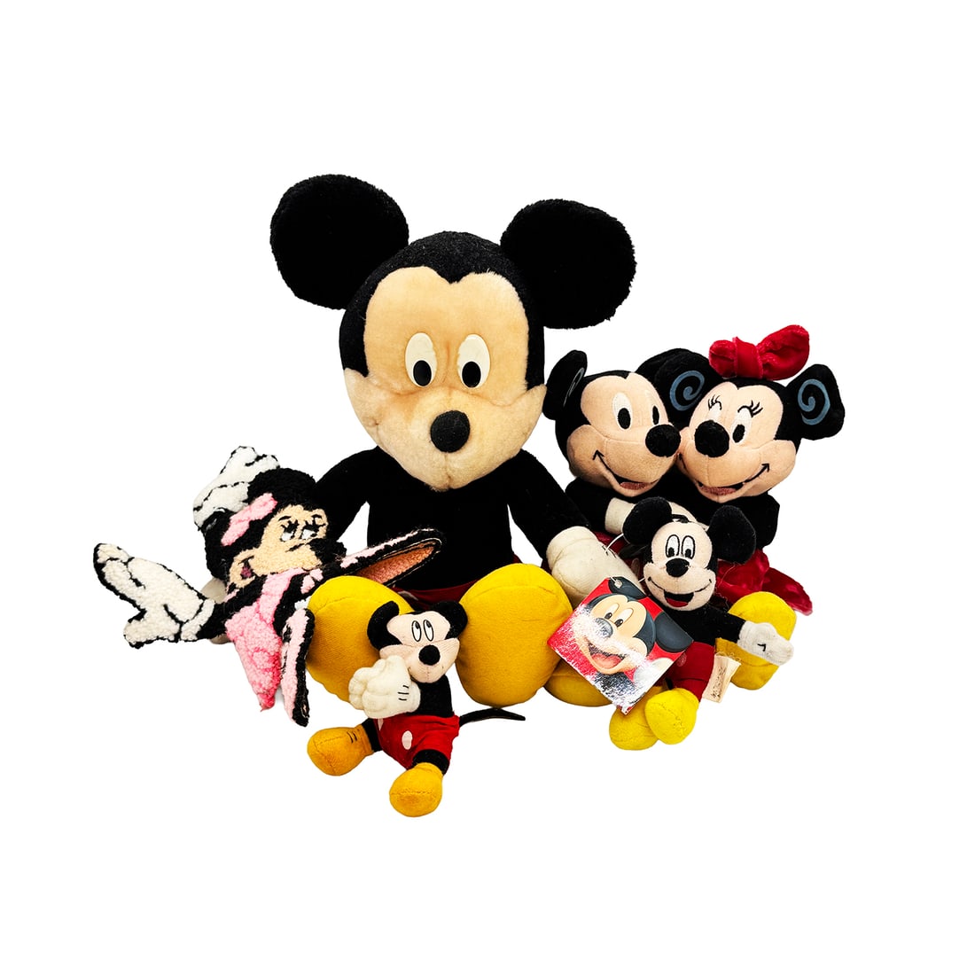 DISNEY Classic Plush Figures + Minnie Patch Lot Mickey & Minnie (6 items) (1 of 15)
