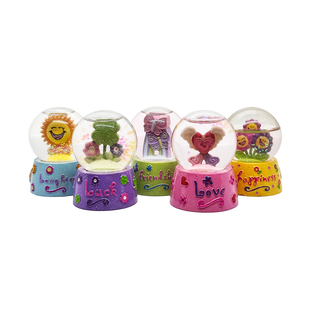 CLAIRE'S (2005) Collectible Inspirational Miniature Snow Globe Set (#s 1–5) (1 of 3)