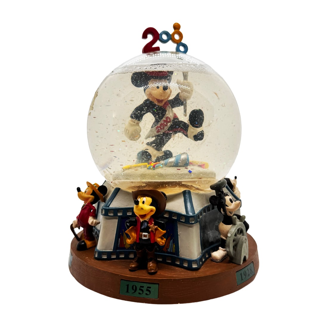 DISNEY 'Mickey Through the Years' (1999-2000) Millennium Musical Snow Globe (RARE) (1 of 6)