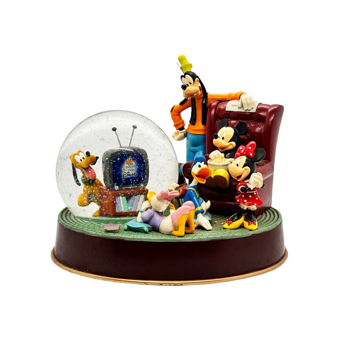 DISNEY 'Fab Five TV' (2000-2005) RARE Musical Snow Globe Sculpture (large) (1 of 5)