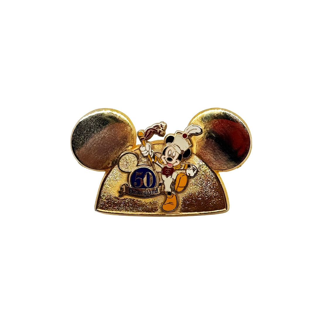 DISNEY - Collectible Park Pins - 'Disneyland 50th Anniversary' - Mickey Mouse Band Leader (2005) (1 of 3)