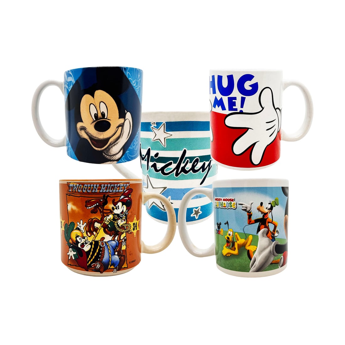 DISNEY 'Mickey Mouse' (1983-2013) Collectible Coffee Mugs (set of 5 - group 2) (1 of 17)