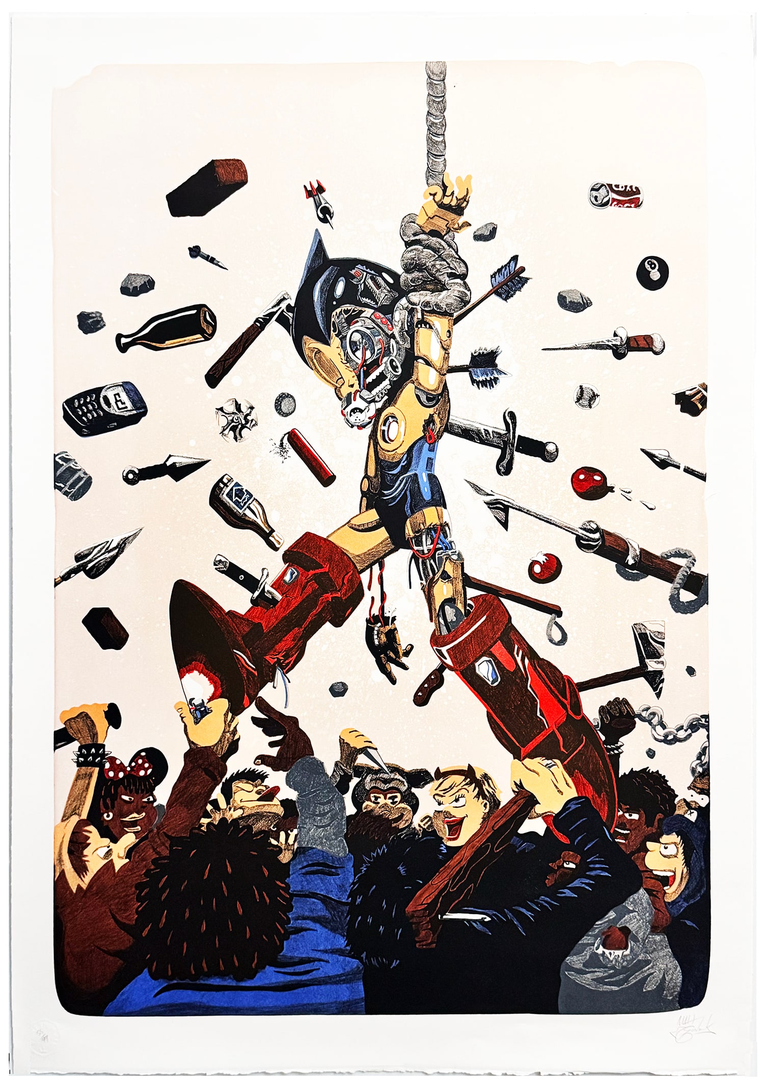 MATT GONDEK 'Die Die A.I.!' (2024) RARE Offset Lithograph (1 of 20)