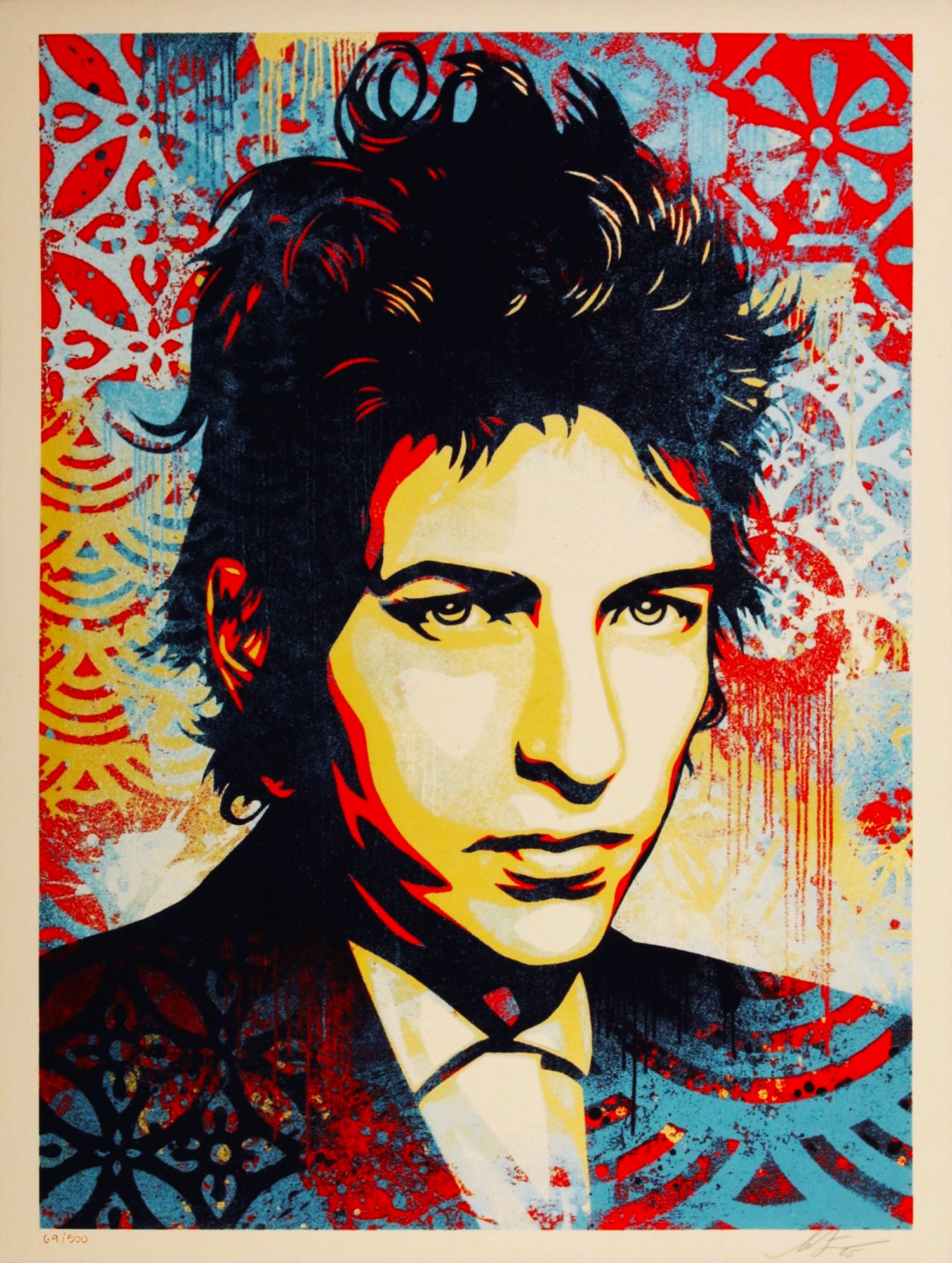 SHEPARD FAIREY 'A Hard Rain's A-Gonna Fall (Bob Dylan)' (2025) RARE Screen Print (1 of 12)
