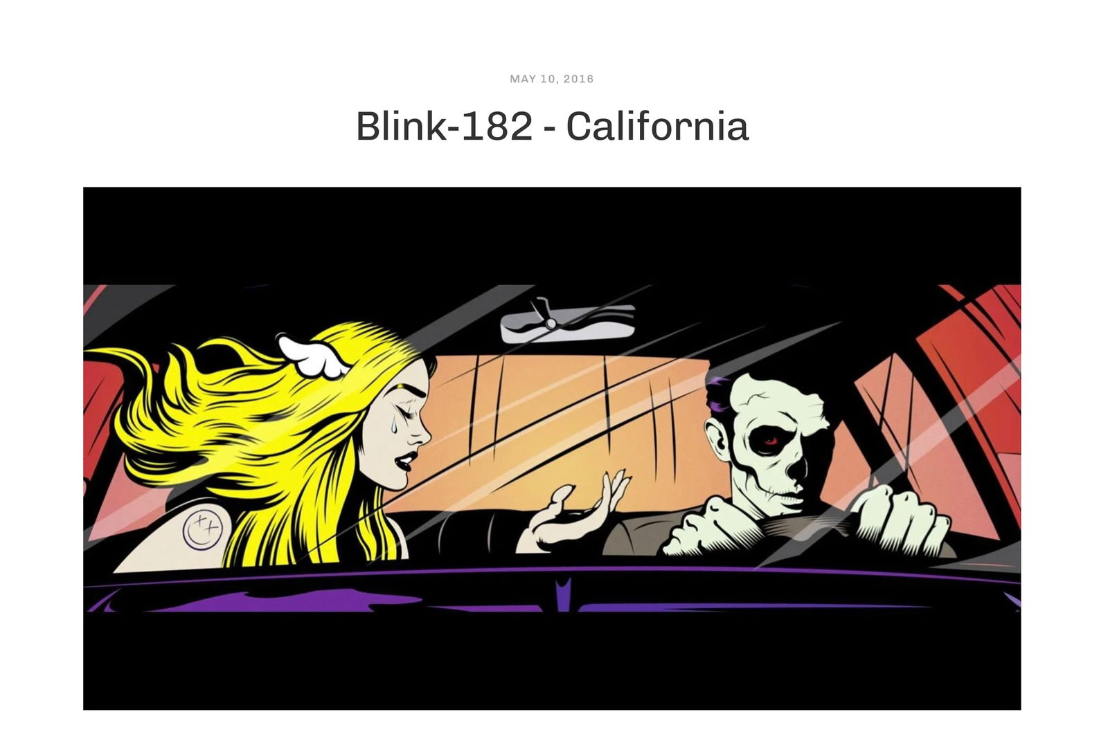 D*FACE 'Drive Bye Shouting' (2016) "Blink 182" Skateboard Deck - 3