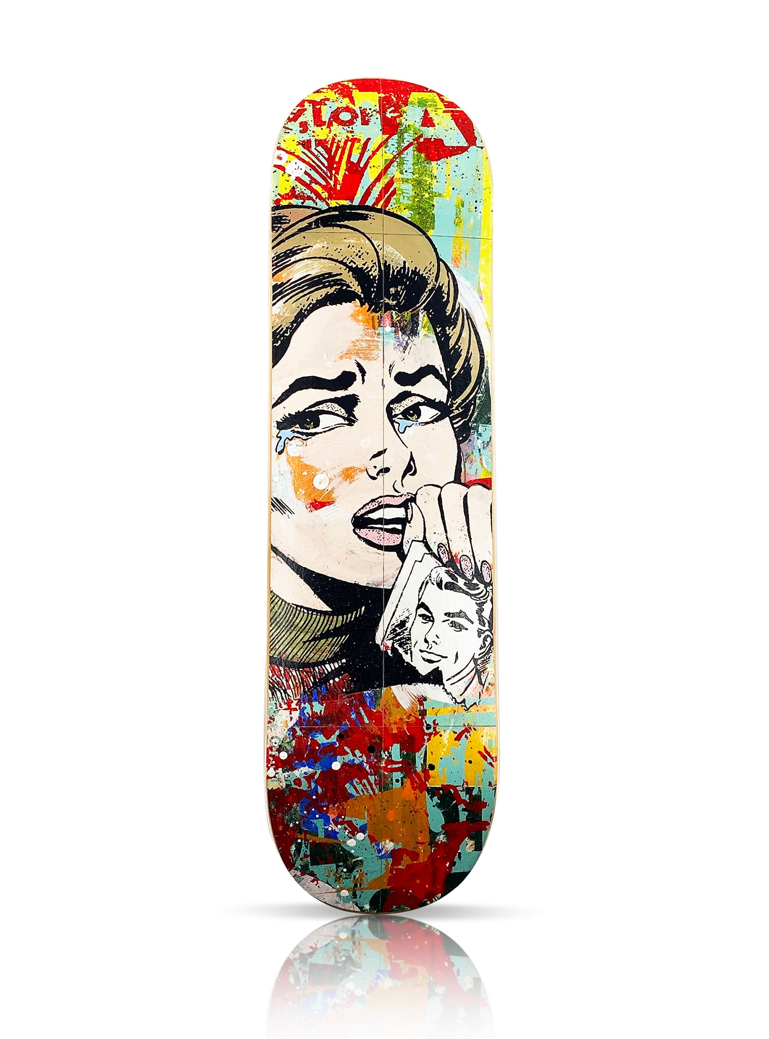 GREG GOSSEL 'Torn' (2021) Hand-Painted Original Skateboard Deck (1 of 3)