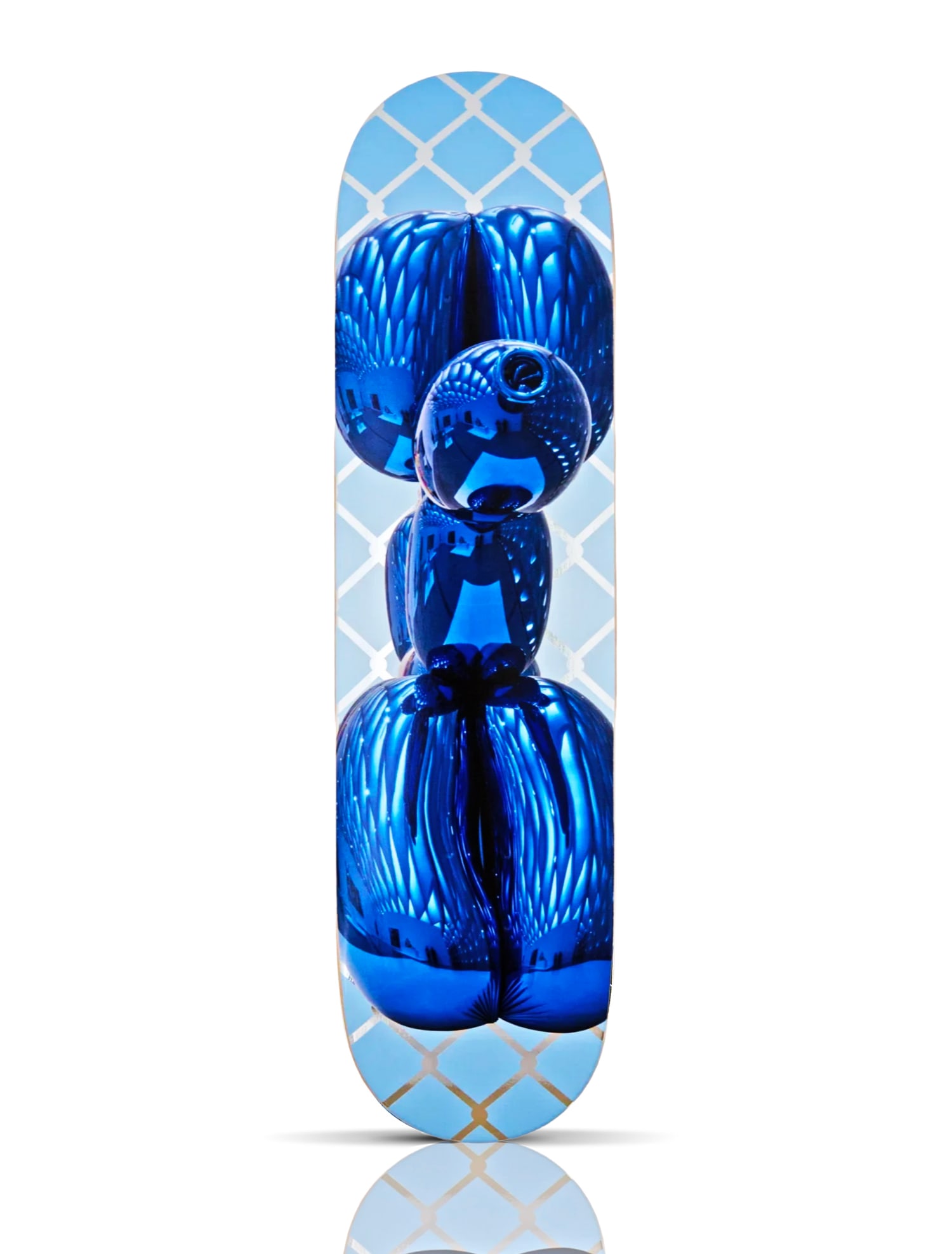 JEFF KOONS 'Blue Balloon Dog' (2025) Limited Edition Skateboard Deck: 'Blue Balloon Dog' by Jeff Koons, 2025 Limited Edition Skateboard deck collab. with The Skateroom. Based on the artist's most famous, most iconic work.