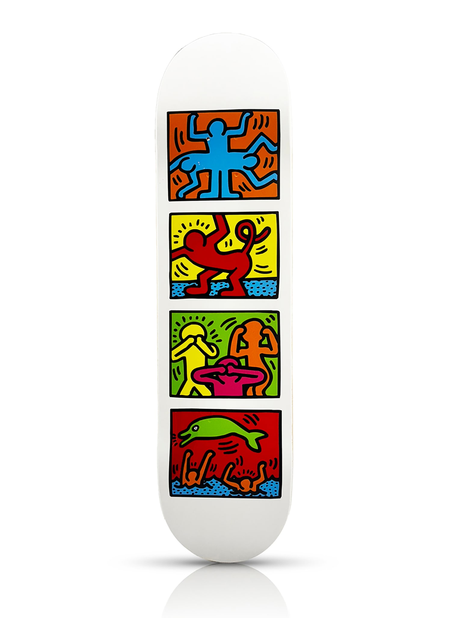 KEITH HARING 'Retrospect' (2019) Rare, Collectible Skateboard Deck (1 of 4)
