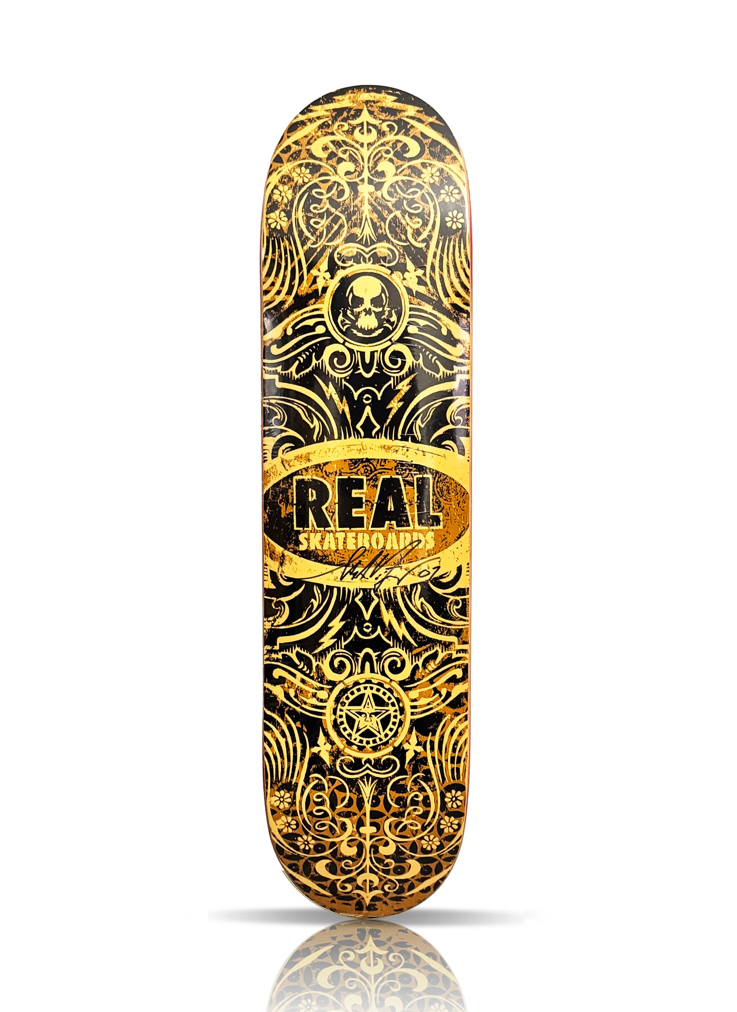 SHEPARD FAIREY x Real Skateboards 'OG Oval Remix Project' (2007) HAND-SIGNED Skateboard Deck (1 of 5)