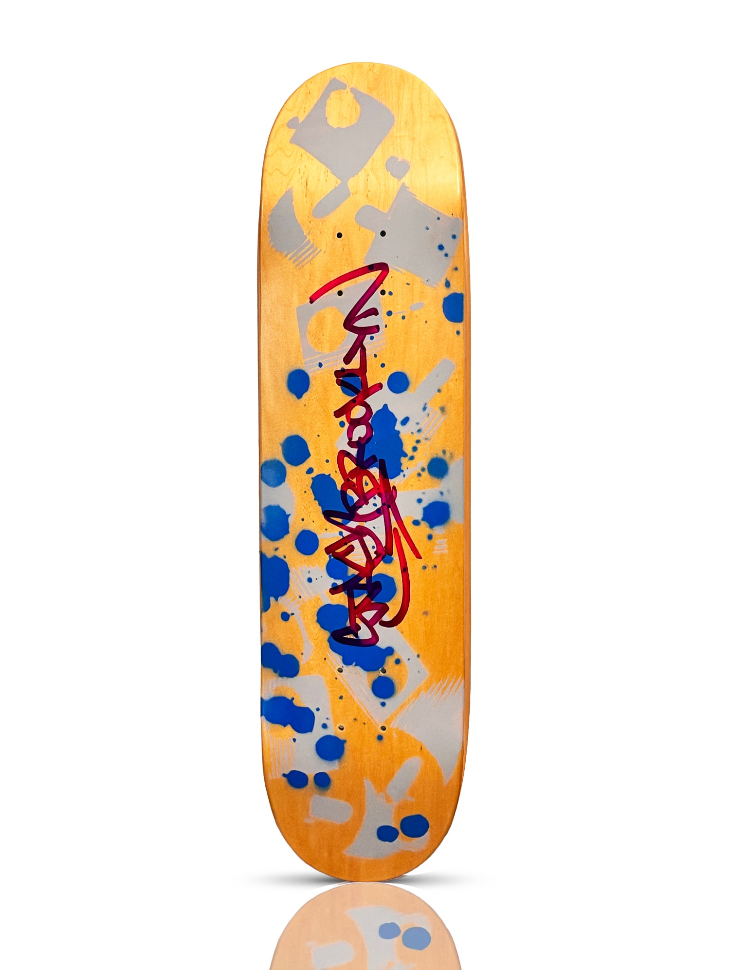 STASH x Shut 'Splat Caps Original' (2014) Hand-Painted/Signed Skateboard Deck (1 of 3)
