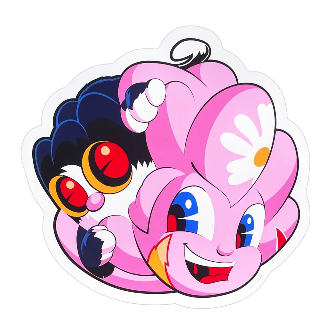 MARTHAN & MARTIN 'Memory Story' (2024) RARE 8-Color Screen Print: 'Memory Story' by Marthan & Martin, 2024 A unique, colorful, Limited Edition die-cut print from the artist duo. 20 x 19.7 Inches 50.8 x 50 Centimeters 8-color, hand-pulled, die-cut screen pri