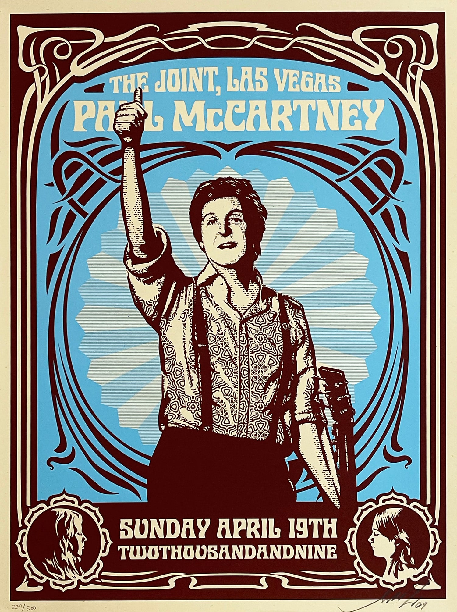 SHEPARD FAIREY 'Paul McCartney: The Joint' (2007) Screen Print (1 of 8)