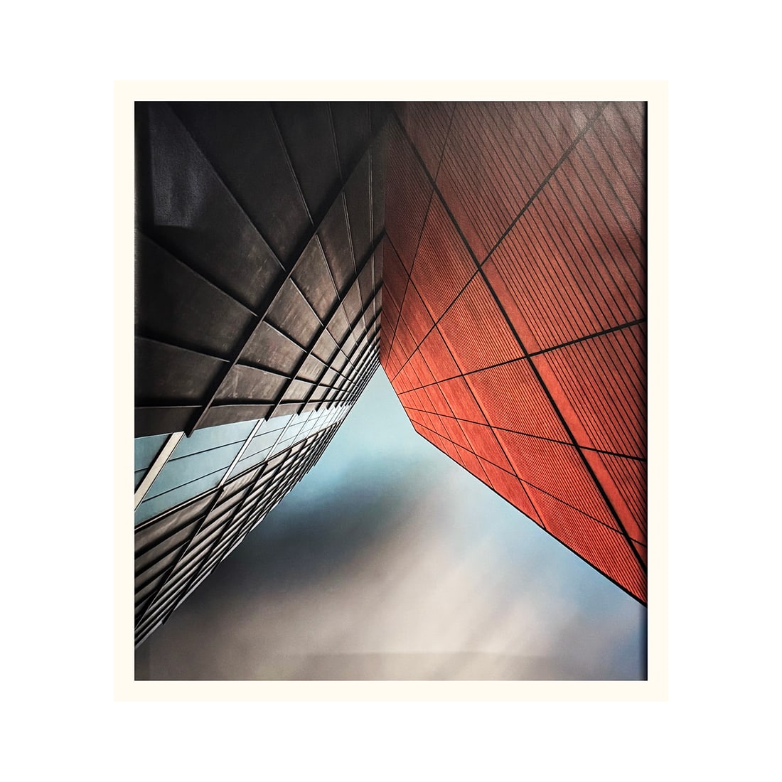 GILBERT CLAES 'The Visor' (2012) Dramatic Architectural Photo on Canvas - 2