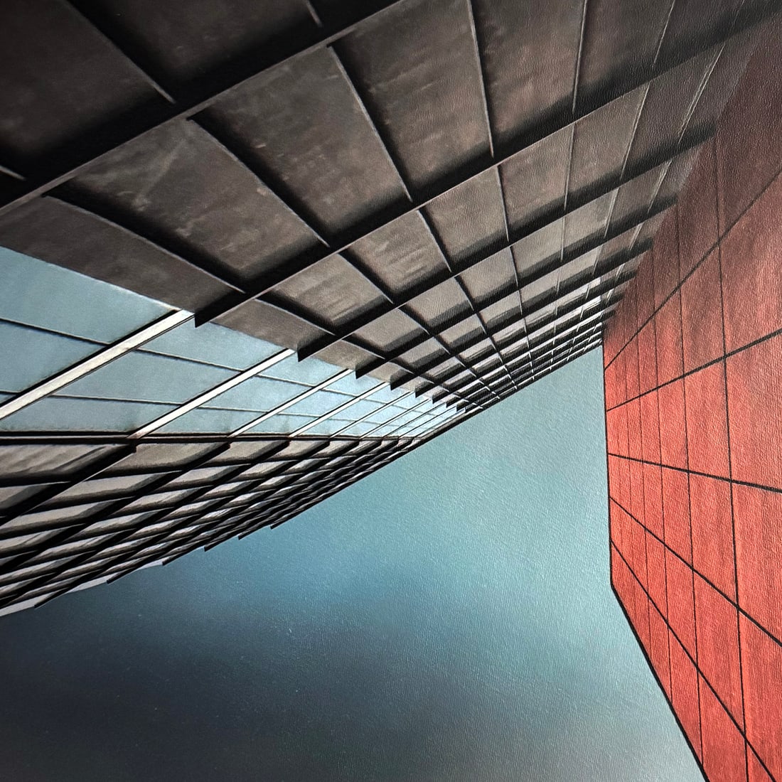 GILBERT CLAES 'The Visor' (2012) Dramatic Architectural Photo on Canvas - 8