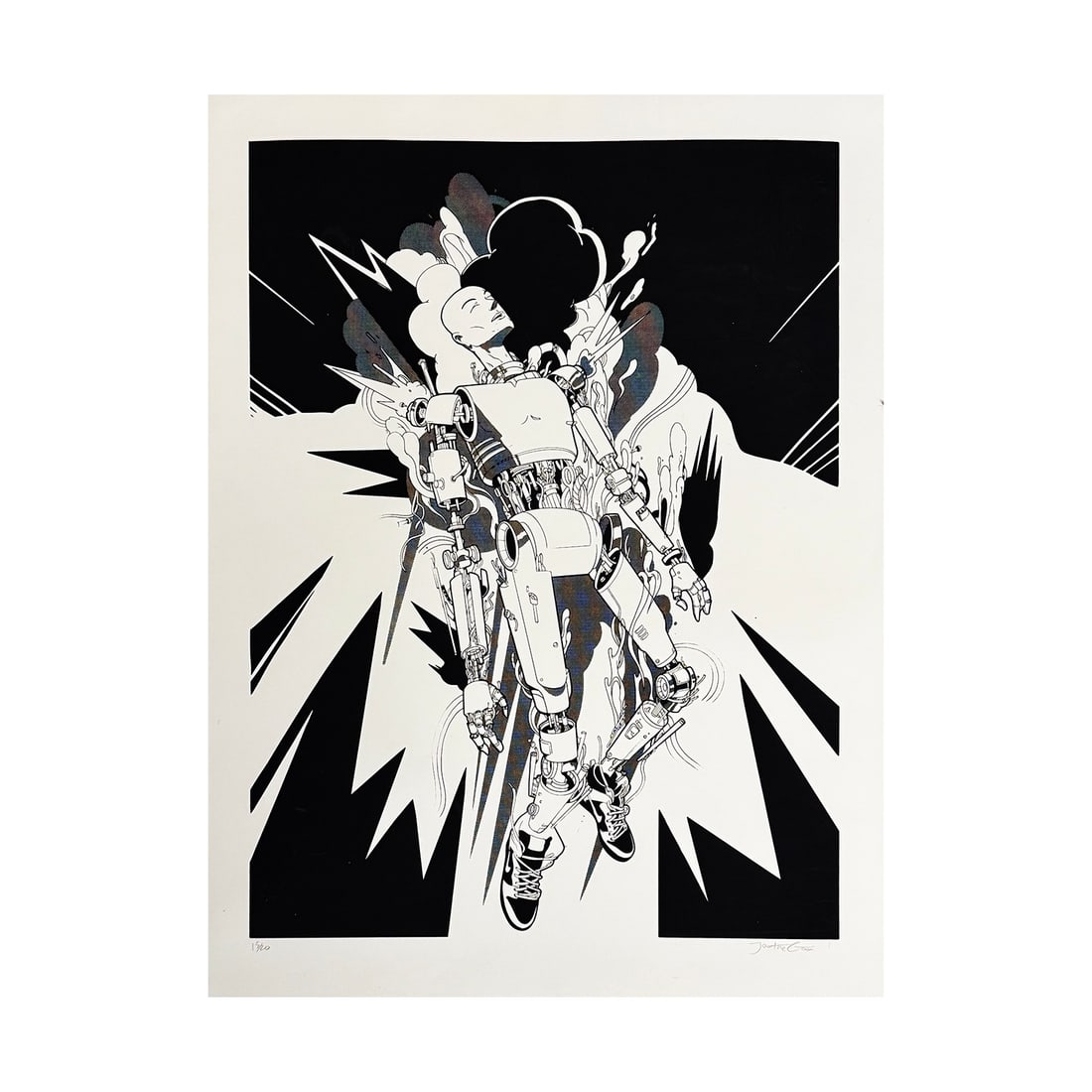 JOON THE GOON 'Imploding' (2019) Illustration Screen Print - 2