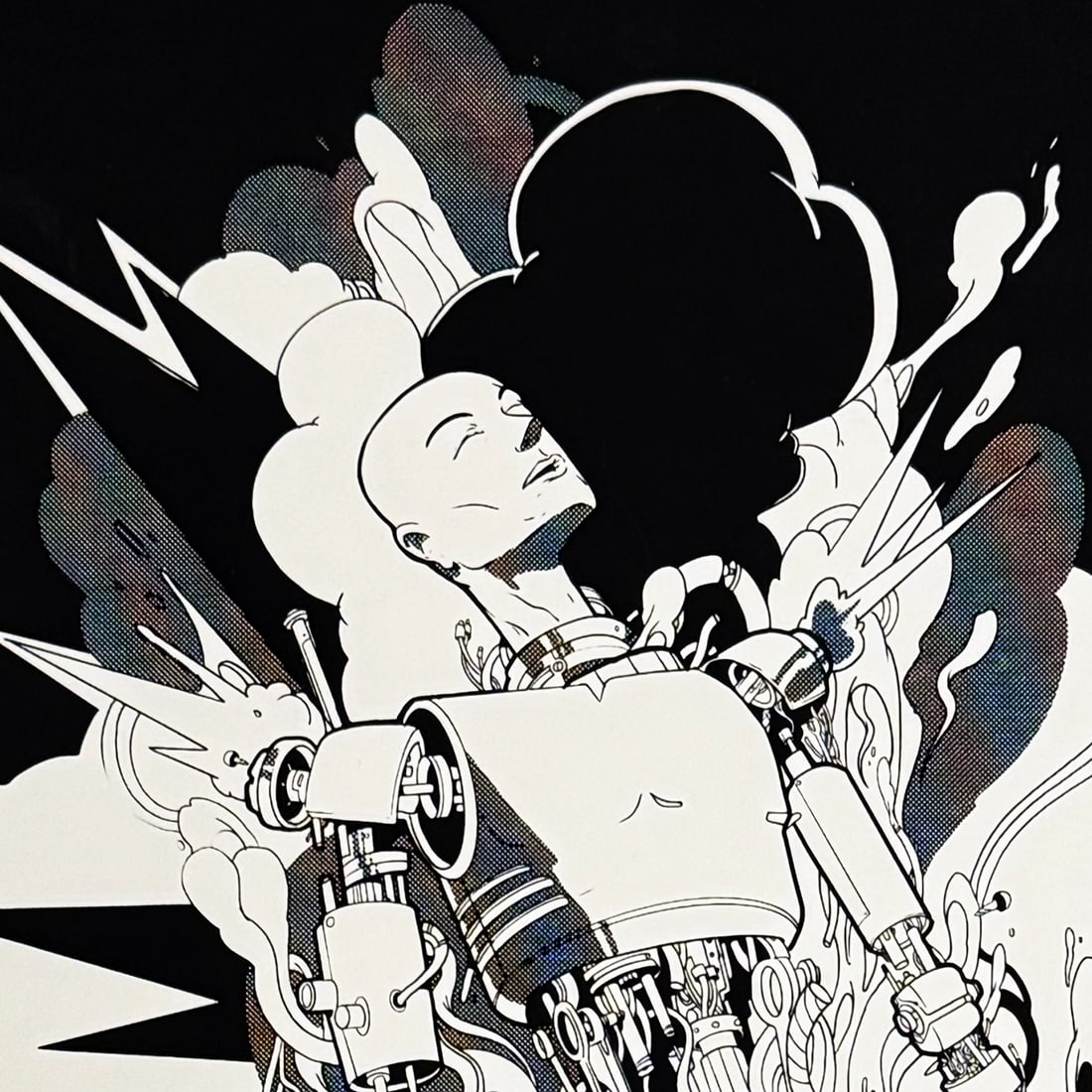 JOON THE GOON 'Imploding' (2019) Illustration Screen Print - 4