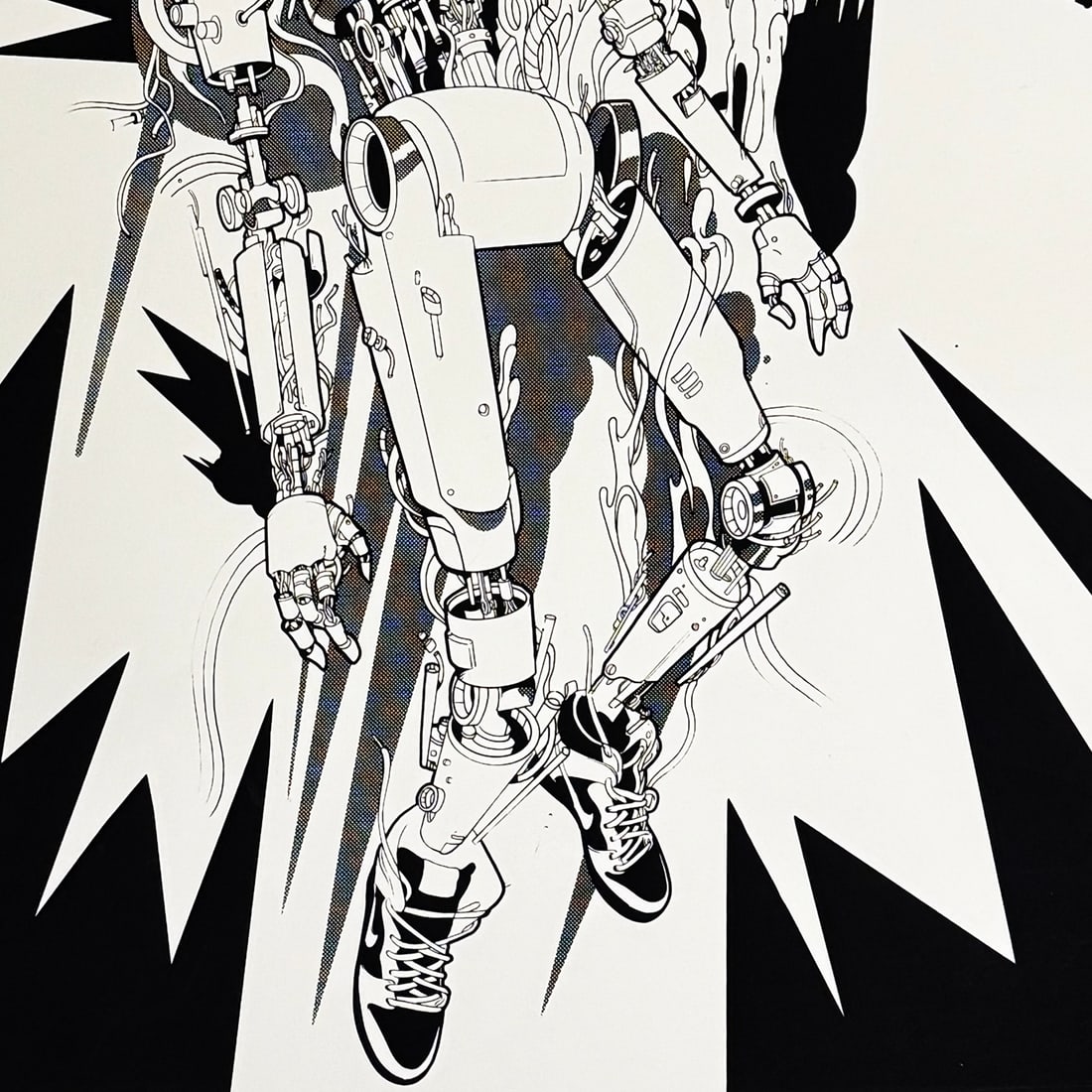 JOON THE GOON 'Imploding' (2019) Illustration Screen Print - 5