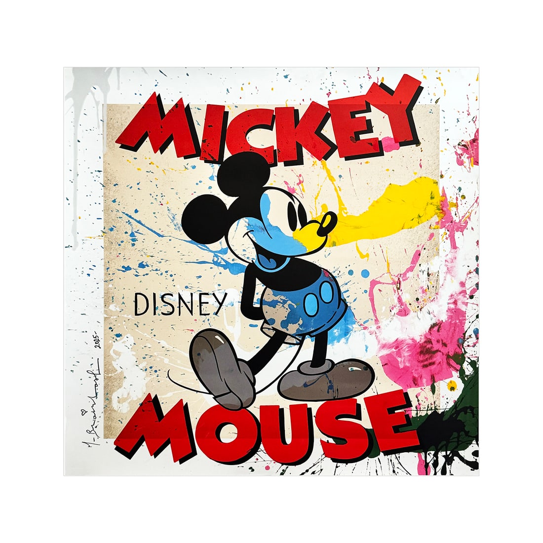 MR. BRAINWASH 'Disney: Mickey Mouse' (2025) Hand-Signed Offset Poster - 2