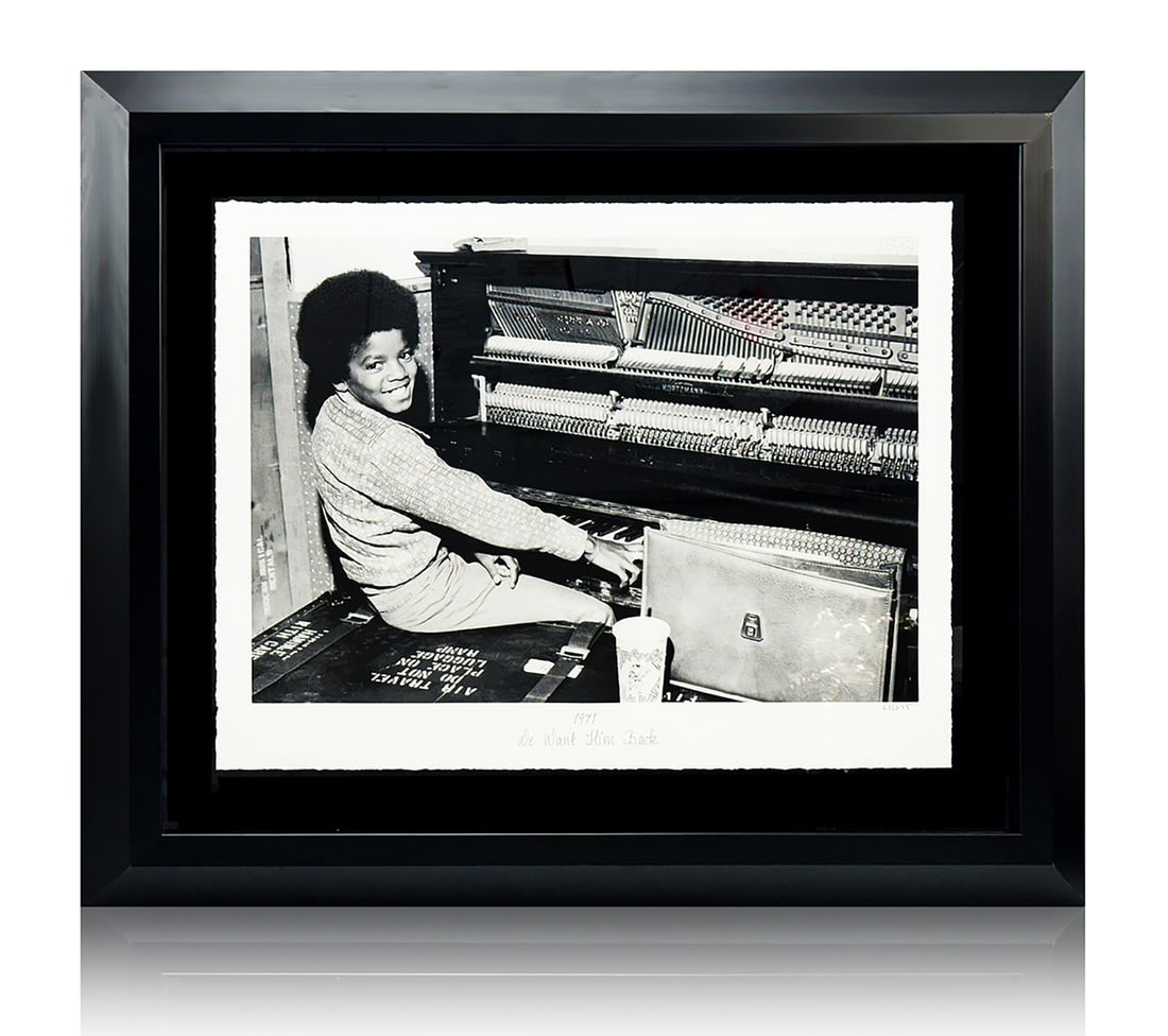 MICHAEL OCHS 'We Want Him Back, 1971' (1980) Custom Framed Screen Print: 'We Want Him Back, 1971' by Michael Ochs, 1980 RARE Limited Edition screen print from the original negative held with Hulton/Archive. 17 x 22 Inches 43.2 x 56 Centimeters 25.5 x 30 x 1.5 Inches