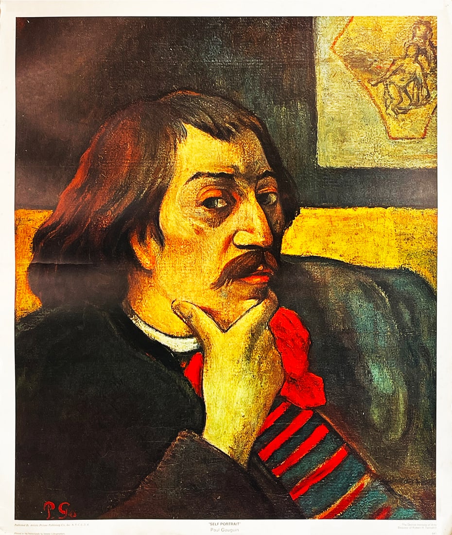 PAUL GAUGUIN (after) 'Self Portrait' Offset Lithograph (1 of 9)