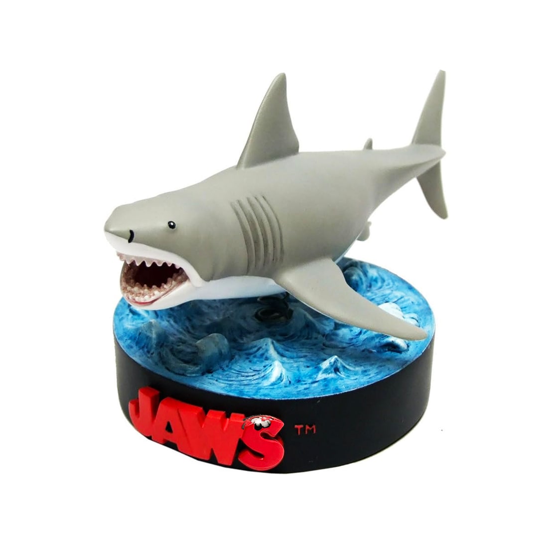 JAWS x Factory Ent. 'Bruce the Shark' (2014) Collector's Premium Motion Statue*: 'JAWS: Bruce the Shark' by Factory Entertainment, 2014 Limited Edition Premium Motion Statue/bobble figure. Officially licensed by Universal Studios. 7.5 x 4.7 x 4 Inches 19 x 12 x 10.2 Centimeters