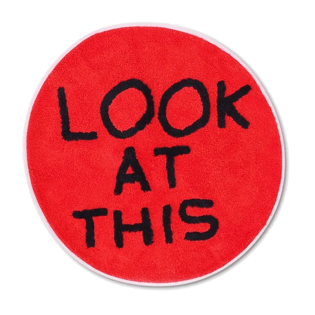 DAVID SHRIGLEY 'Look At This' (2019) Red Floor Rug/Mat (1 of 7)