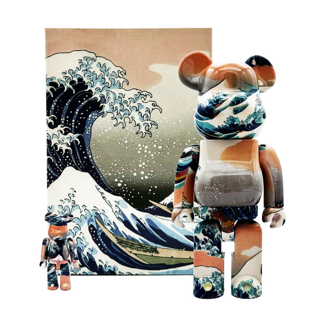 KATSUSIKA HOKUSAI x Be@rbrick 'The Great Wave...' (2021) Rare Designer Art Figure Set (1 of 12)