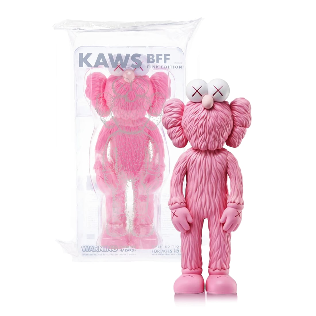 KAWS 'BFF' (2017) Rare Designer Vinyl Art Figure: 'BFF' by KAWS, 2017 Rare collectible figure collab. with Medicom Toy. Pink variant. 13.19 x 5.71 x 3.27 Inches 33.5 x 14.5 x 8.3 Centimeters 14.25 x 7.75 x 5.5 Inches (package) Collectib