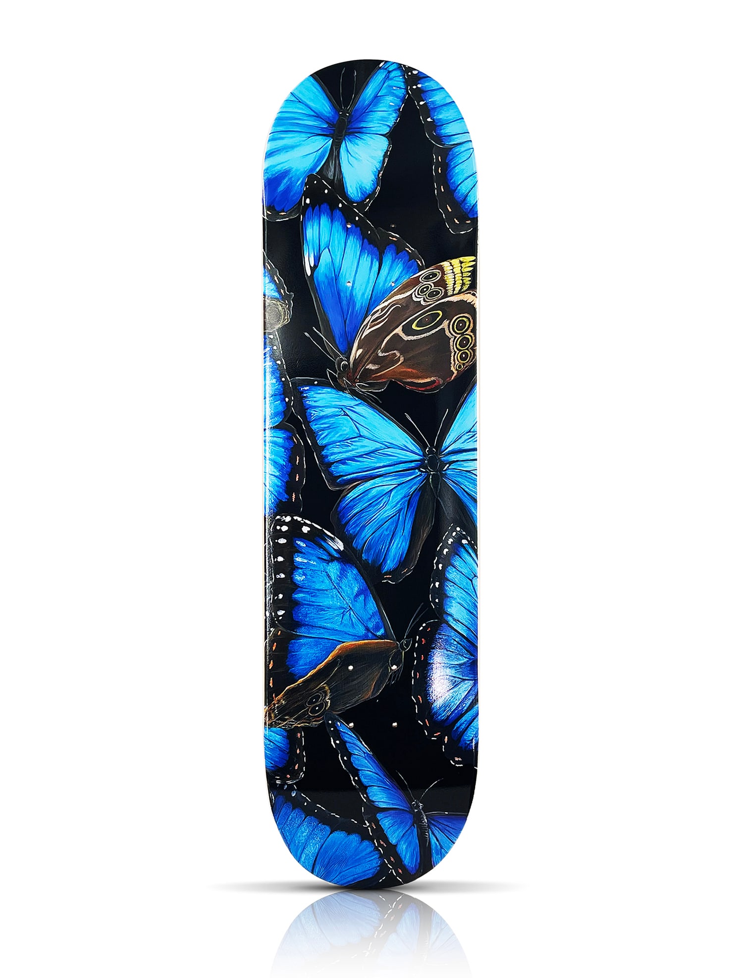 LOUISE McNAUGHT x SK8 of the ART 'Abundance' Skateboard Deck: 'Abundance' by Louise McNaught, 2023 Limited Edition Skateboard deck collab. with Sk8 of the Art x Signari Gallery. Based on the artist's original work on skateboard deck from early 2022. 8 x 31.