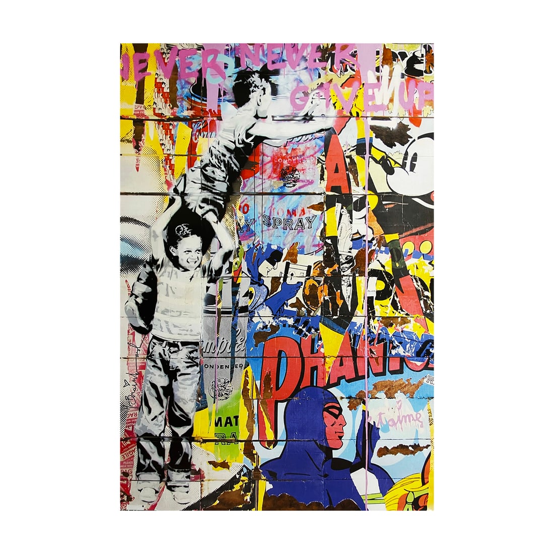 MR. BRAINWASH 'Never Give Up' (2011) Offset Lithograph Poster - 2
