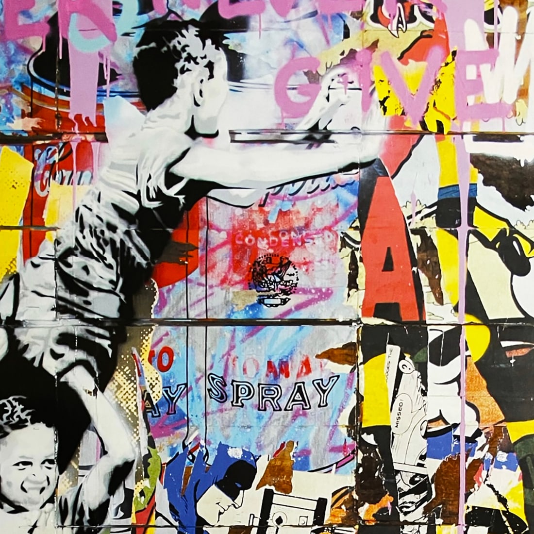 MR. BRAINWASH 'Never Give Up' (2011) Offset Lithograph Poster - 4