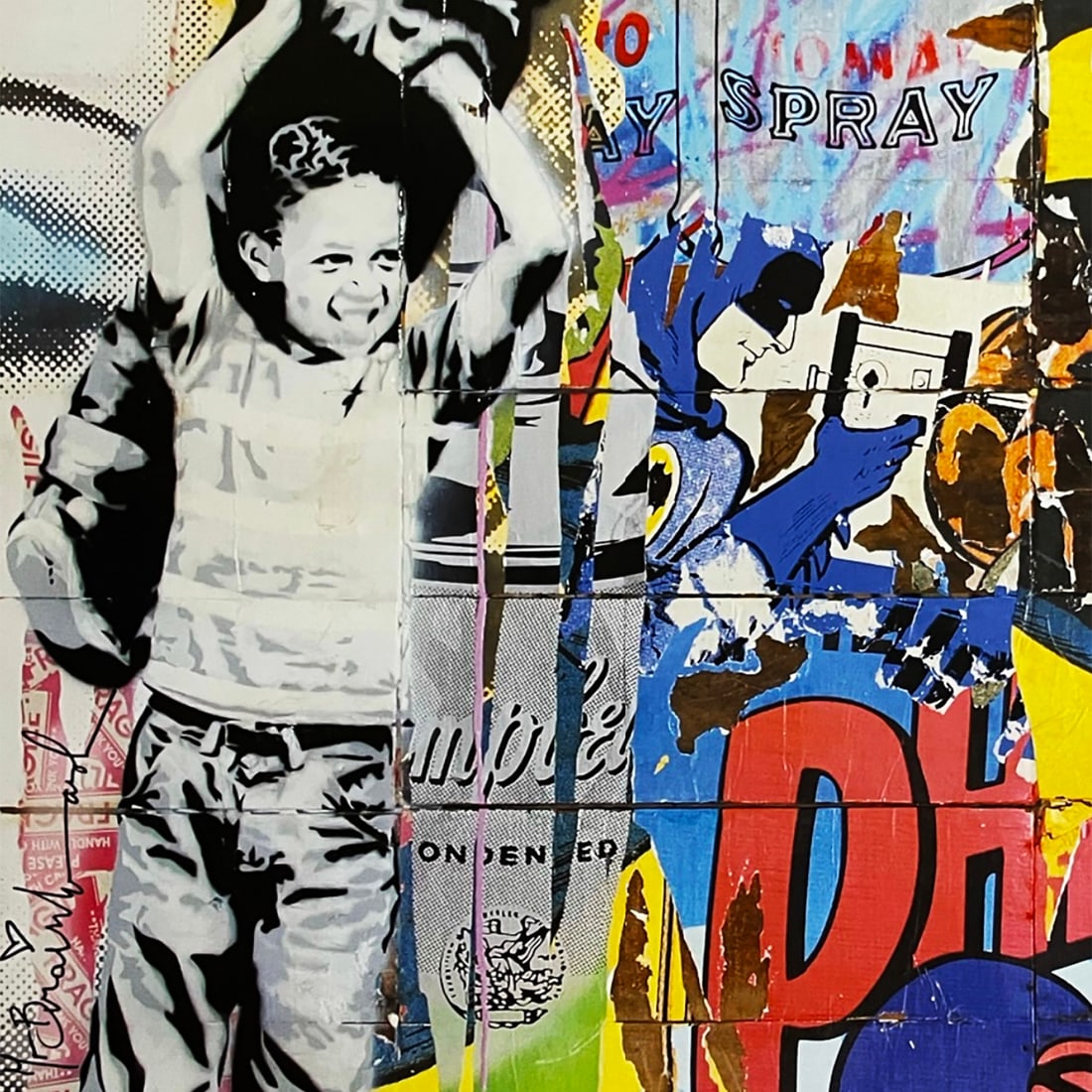 MR. BRAINWASH 'Never Give Up' (2011) Offset Lithograph Poster - 6