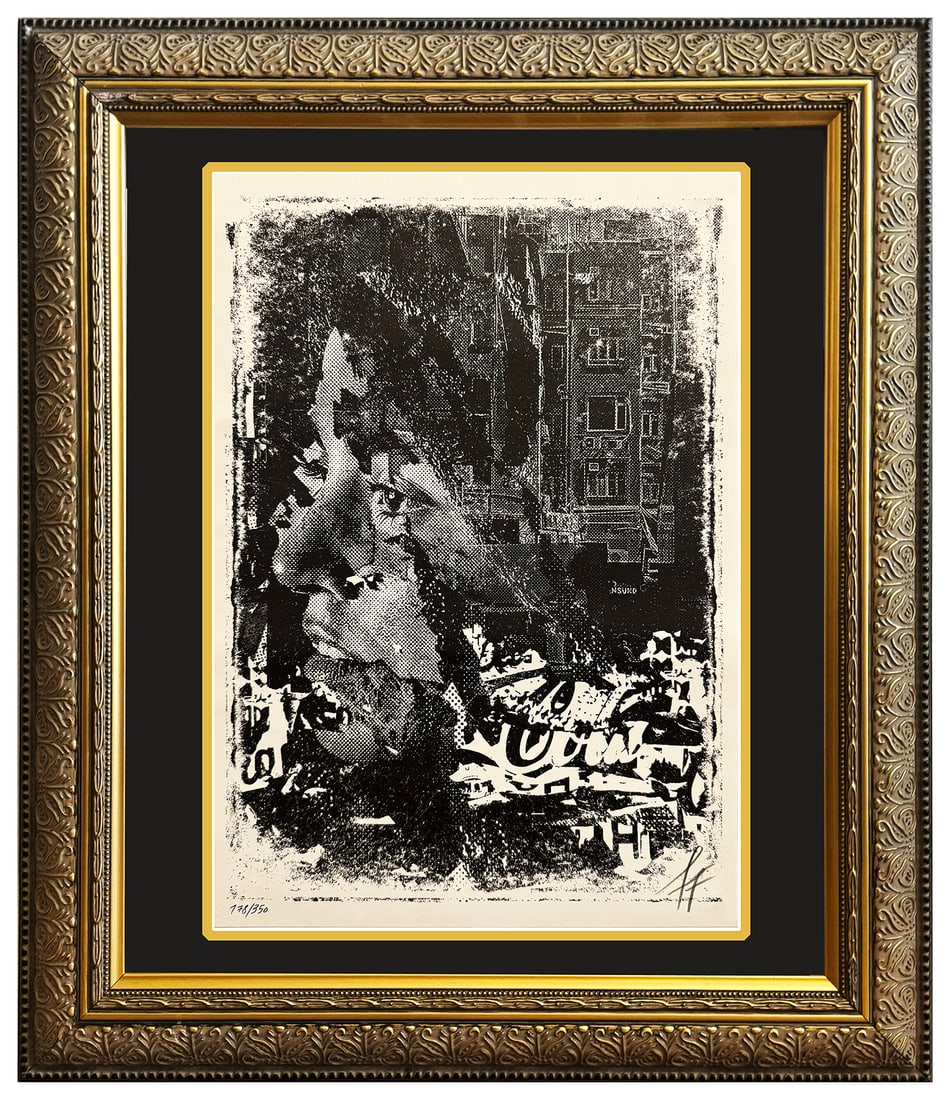 VHILS 'Coca-Cola Girl' (2018) RARE Custom Framed Risograph Print (1 of 15)